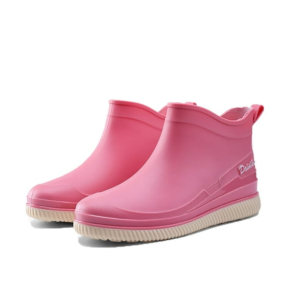 AUXDIQ Women Rain Boots Outdoor Garden Boots Waterproof Ankle Rain Shoes