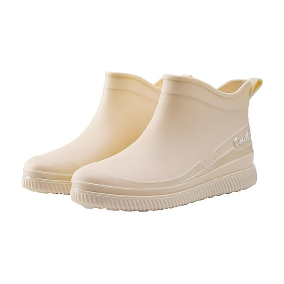 AUXDIQ Women Rain Boots Outdoor Garden Boots Waterproof Ankle Rain Shoes