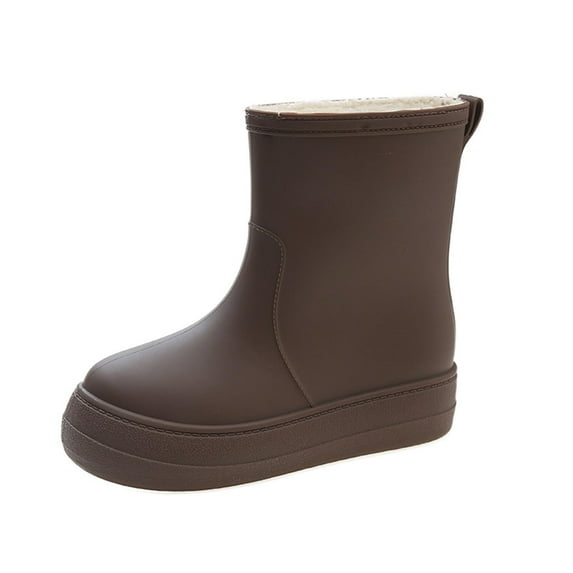 AUXDIQ Women Rain Boots Outdoor Garden Boots Waterproof Mid-calf Rain Shoes