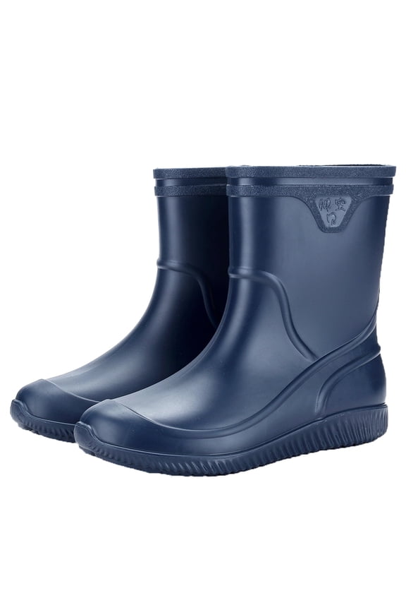 Rain Shoes Men Mid-calf Boots Waterproof Rain Boots Outdoor Garden Shoes