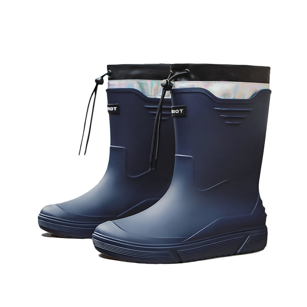 AUXDIQ Rain Shoes Men Mid-calf Boots Waterproof Rain Boots Outdoor Garden Shoes
