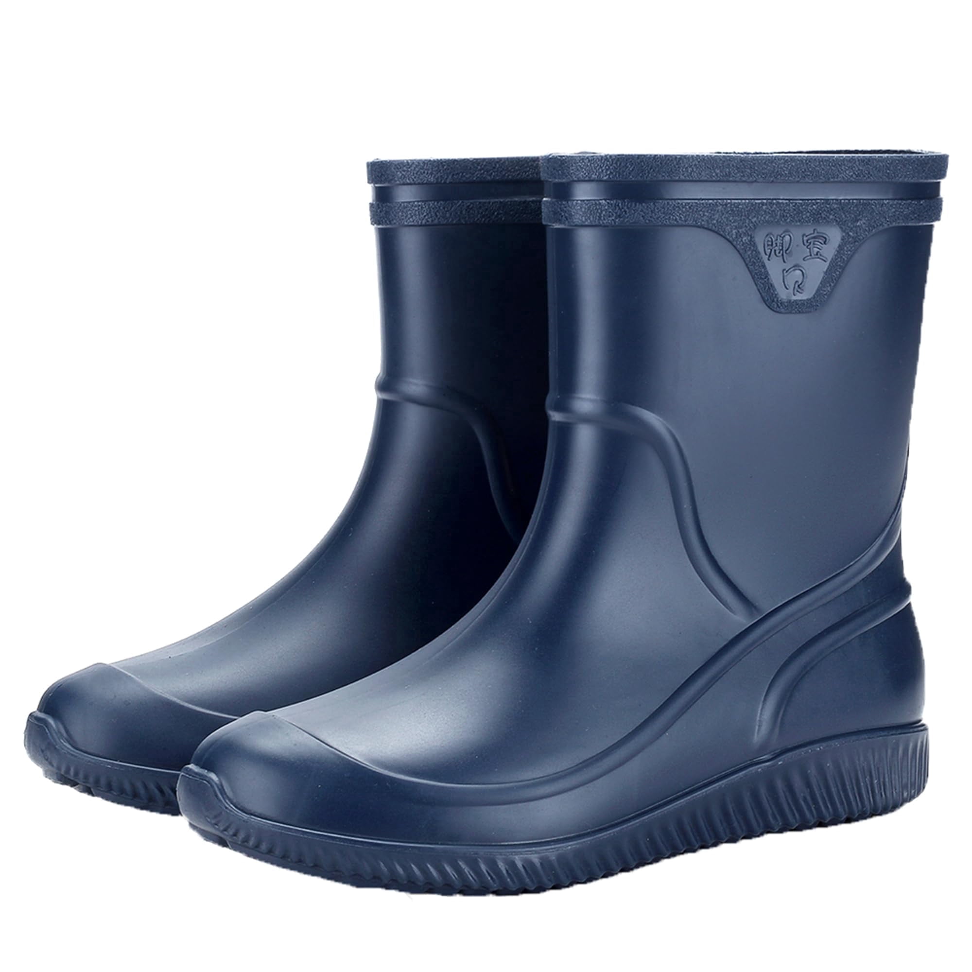 AUXDIQ Rain Shoes Men Mid-calf Boots Waterproof Rain Boots Outdoor Garden Shoes