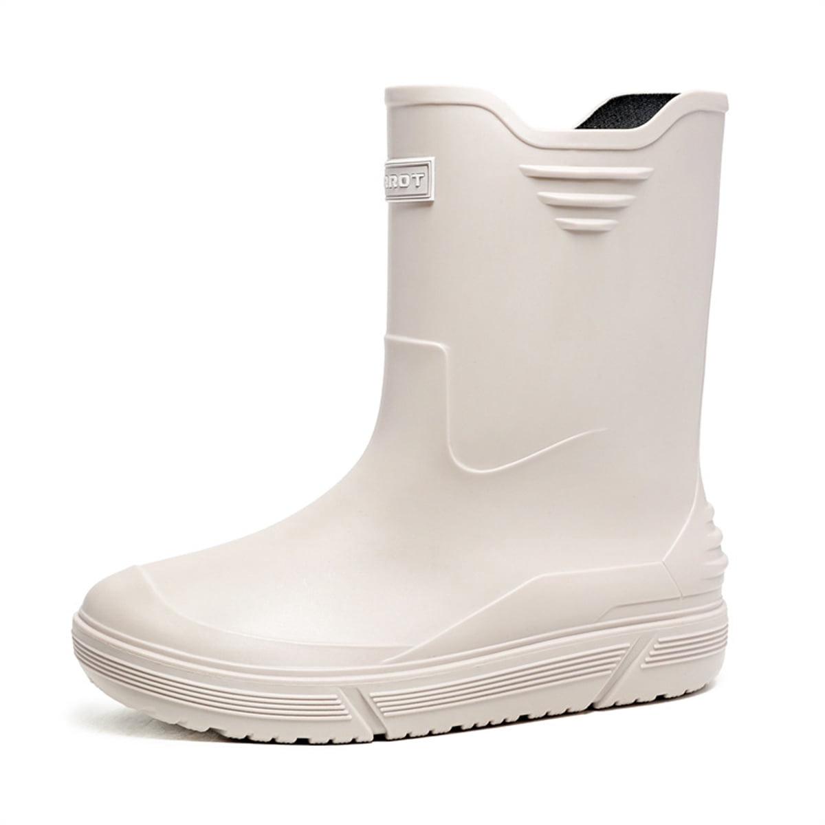 AUXDIQ Rain Shoes Men Mid-calf Boots Waterproof Rain Boots Outdoor Garden Shoes