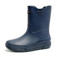 thumbnail image 1 of AUXDIQ Wellington Boots Men Mid-calf Wellies Waterproof Rain Boots Outdoor Garden Shoes, 1 of 5