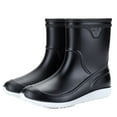 thumbnail image 1 of AUXDIQ Wellington Boots Men Mid-calf Wellies Waterproof Rain Boots Outdoor Garden Shoes, 1 of 6
