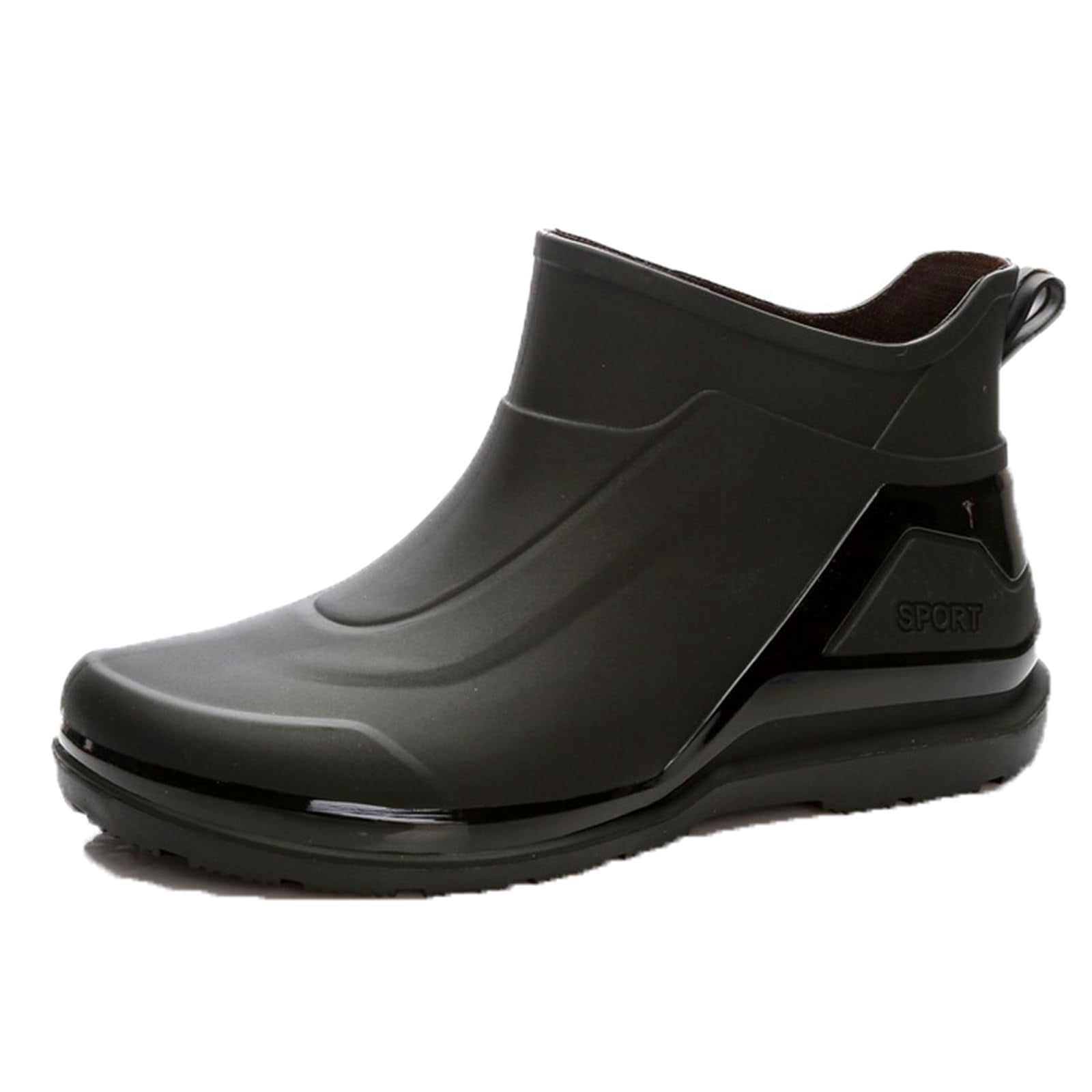 AUXDIQ Rain Boots Men Short Ankle Waterproof Rain Shoes Outdoor Garden Shoes