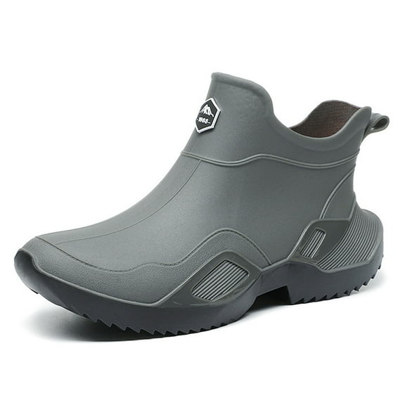 AUXDIQ Rain Boots Men Short Ankle Women Waterproof Rain Boots Outdoor Garden Shoes