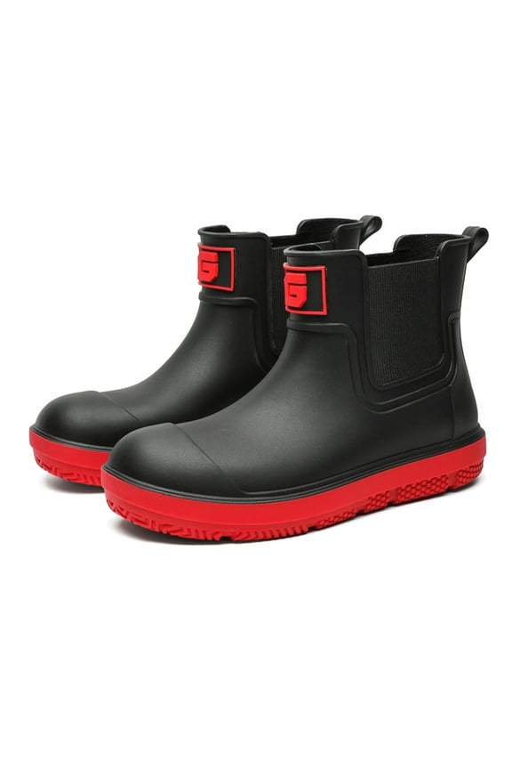 Rain Boots Men Short Ankle Women Waterproof Rain Shoes Outdoor Garden Shoes