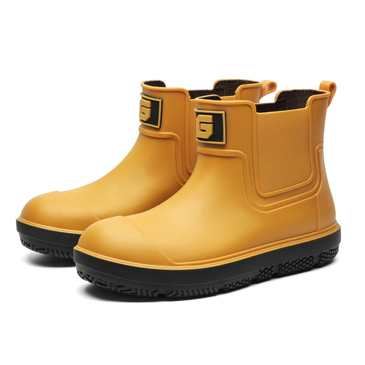 AUXDIQ Rain Boots Men Short Ankle Women Waterproof Rain Shoes Outdoor Garden Shoes