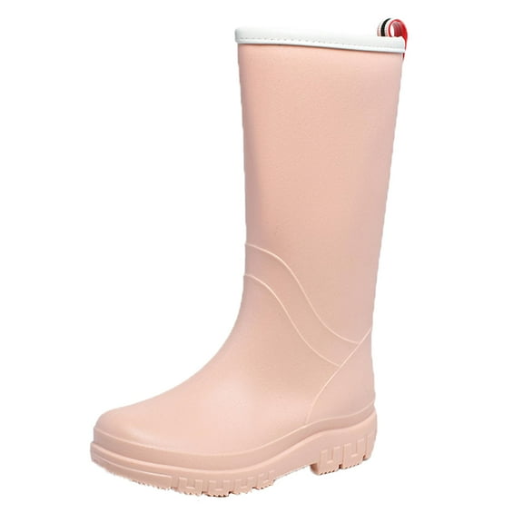 AUXDIQ Rain Boots Women Knee-High Waterproof Rain Shoes Outdoor Garden Shoes