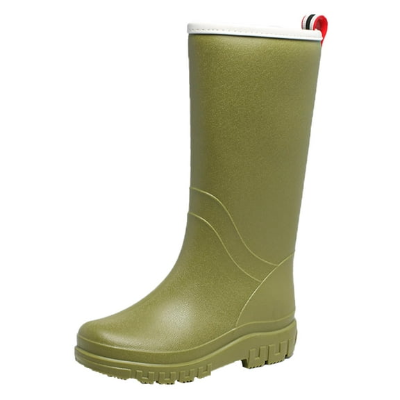 AUXDIQ Rain Boots Women Knee-High Waterproof Rain Shoes Outdoor Garden Shoes