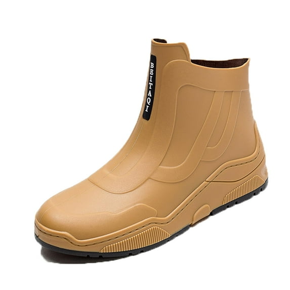 AUXDIQ Rain Boots Women Men Short Ankle Waterproof Rain Shoes Outdoor Garden Shoes