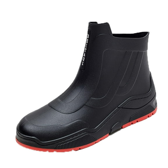AUXDIQ Rain Boots Women Men Short Ankle Waterproof Rain Shoes Outdoor Garden Shoes