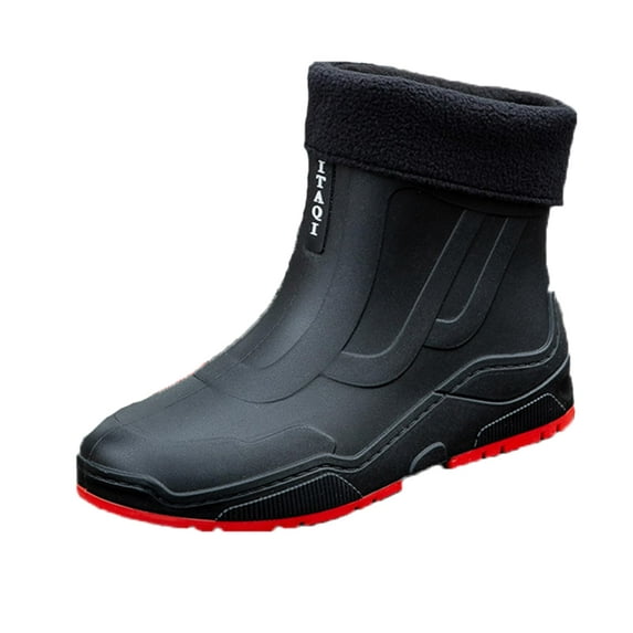 AUXDIQ Rain Boots Women Men Short Ankle Waterproof Rain Shoes Outdoor Garden Shoes