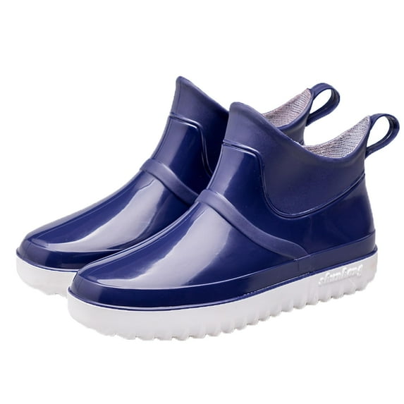 AUXDIQ Rain Boots Women Men Short Ankle Waterproof Rain Shoes Outdoor Garden Shoes