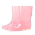 thumbnail image 1 of AUXDIQ Rain Shoes Women Mid-calf Boots Waterproof Rain Boots Outdoor Garden Shoes, Pink, 5 US, 1 of 6
