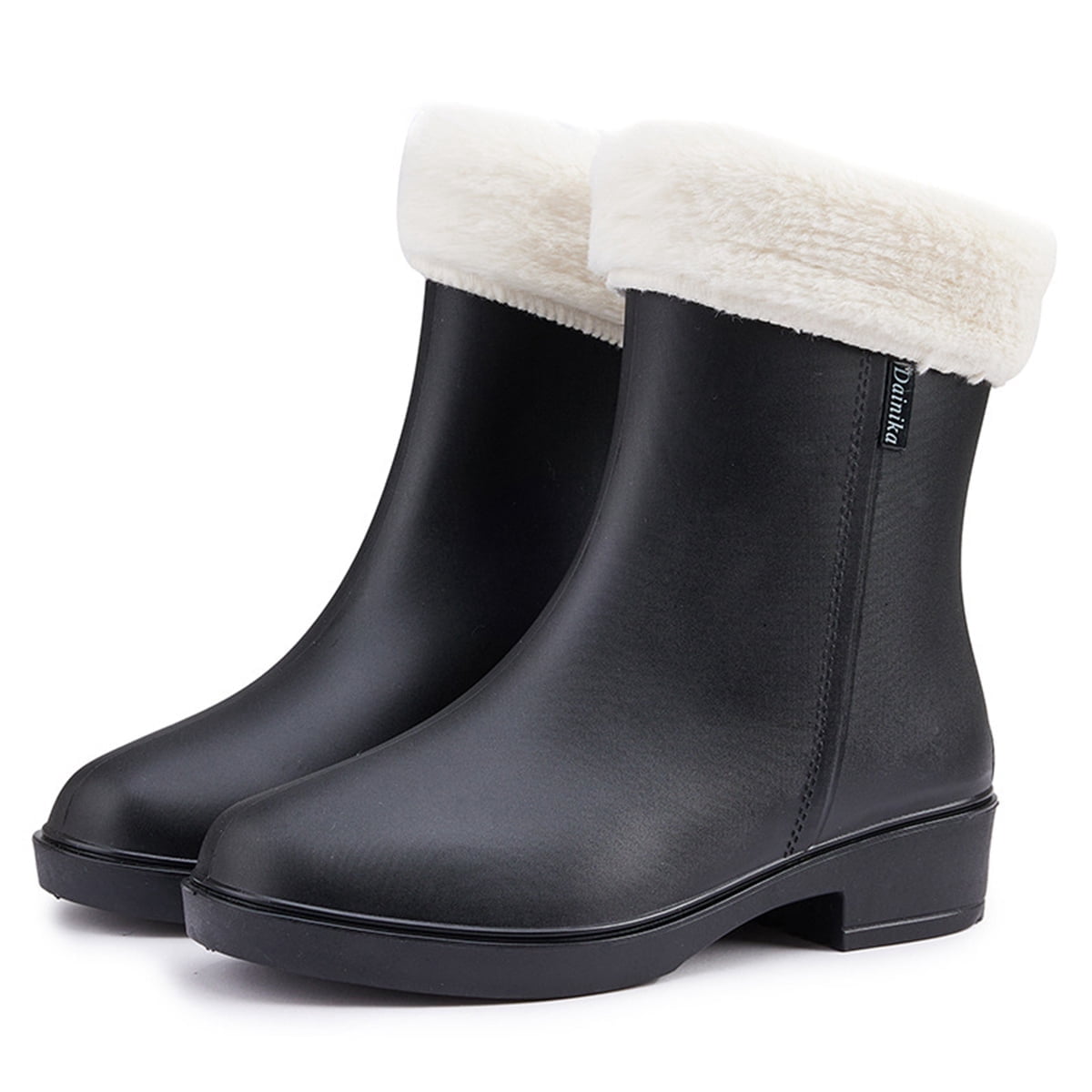 AUXDIQ Rain Shoes Women Mid-calf Boots Waterproof Rain Boots Outdoor Garden Shoes