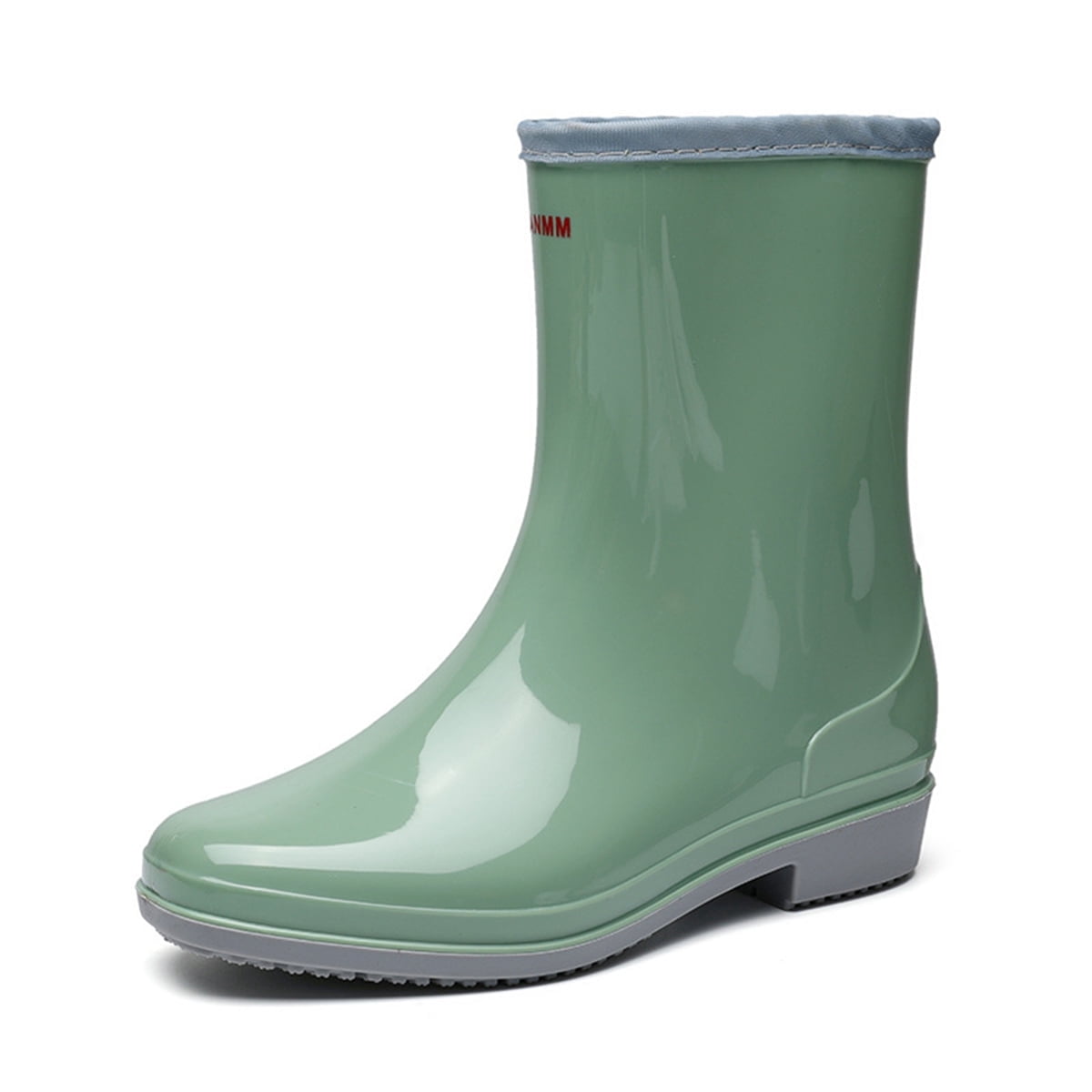 AUXDIQ Rain Shoes Women Mid-calf Boots Waterproof Rain Boots Outdoor Garden Shoes