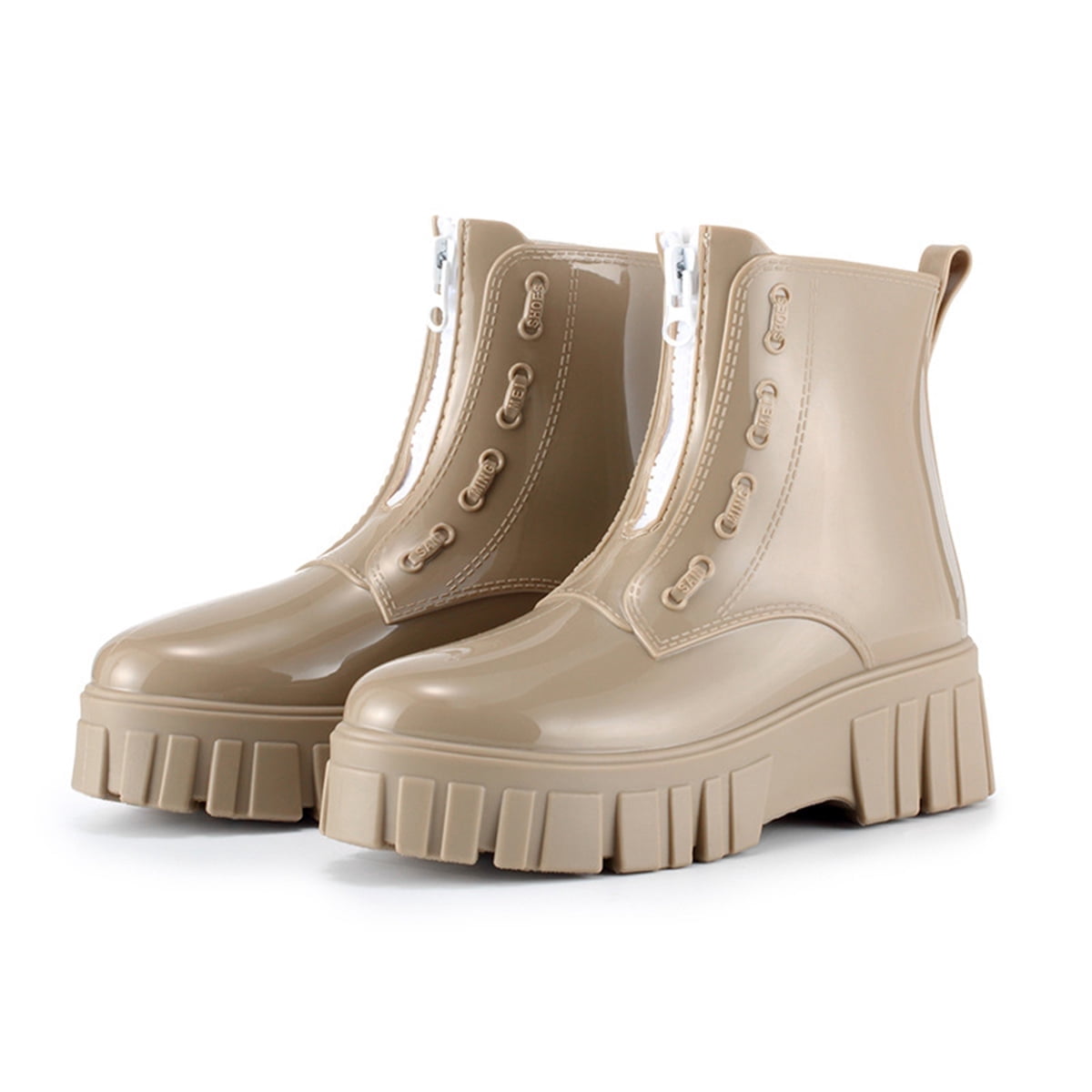 AUXDIQ Rain Shoes Women Mid-calf Boots Waterproof Rain Boots Outdoor Garden Shoes
