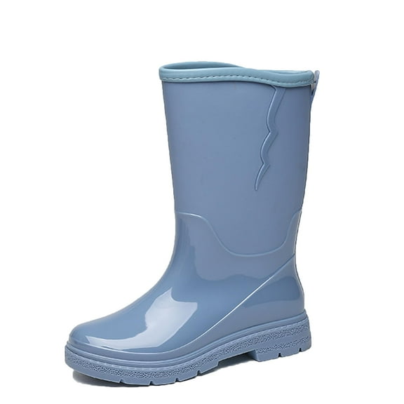 AUXDIQ Wellington Boots Women Mid-calf Wellies Waterproof Rain Boots Outdoor Garden Shoes