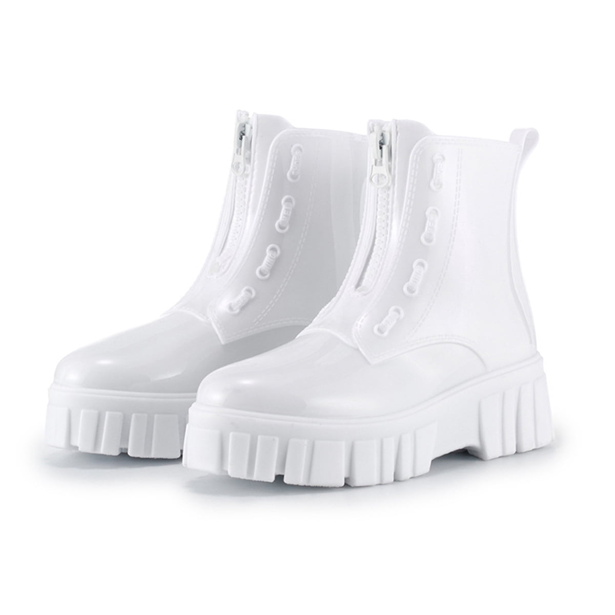 AUXDIQ Rain Shoes Women Mid-calf Boots Waterproof Rain Boots Outdoor Garden Shoes
