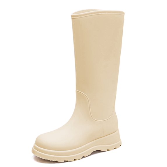 AUXDIQ Rain Shoes Women Mid-calf Boots Waterproof Rain Boots Outdoor Garden Shoes