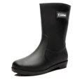 thumbnail image 1 of AUXDIQ Wellington Boots Women Mid-calf Wellies Waterproof Rain Boots Outdoor Garden Shoes, 1 of 6