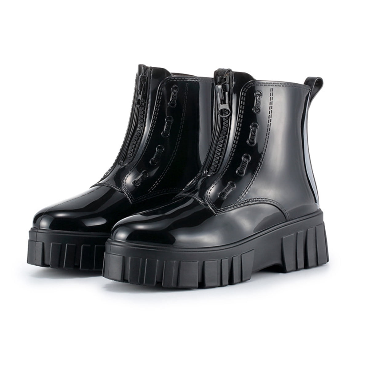 AUXDIQ Rain Shoes Women Mid-calf Boots Waterproof Rain Boots Outdoor Garden Shoes