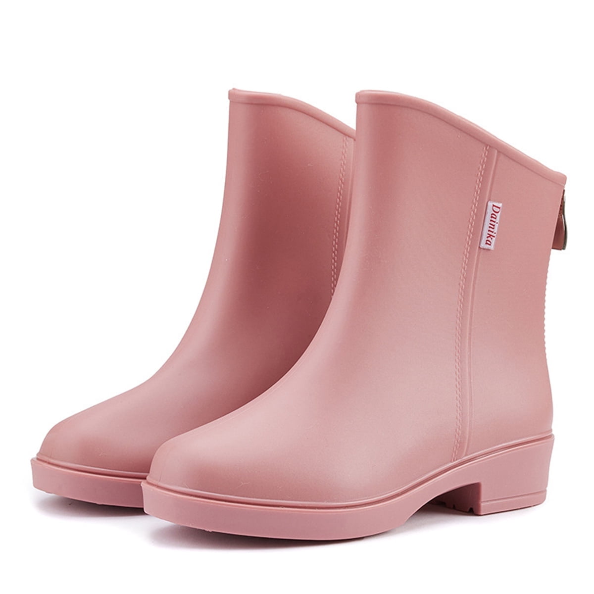AUXDIQ Rain Shoes Women Mid-calf Boots Waterproof Rain Boots Outdoor Garden Shoes