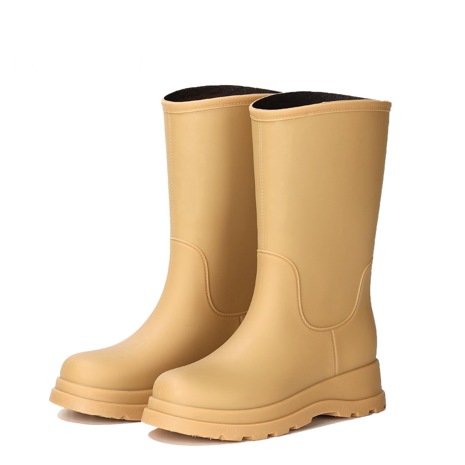 AUXDIQ Rain Shoes Women Mid-calf Boots Waterproof Rain Boots Outdoor Garden Shoes
