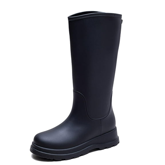 AUXDIQ Wellington Boots Women Mid-calf Wellies Waterproof Rain Boots Outdoor Garden Shoes
