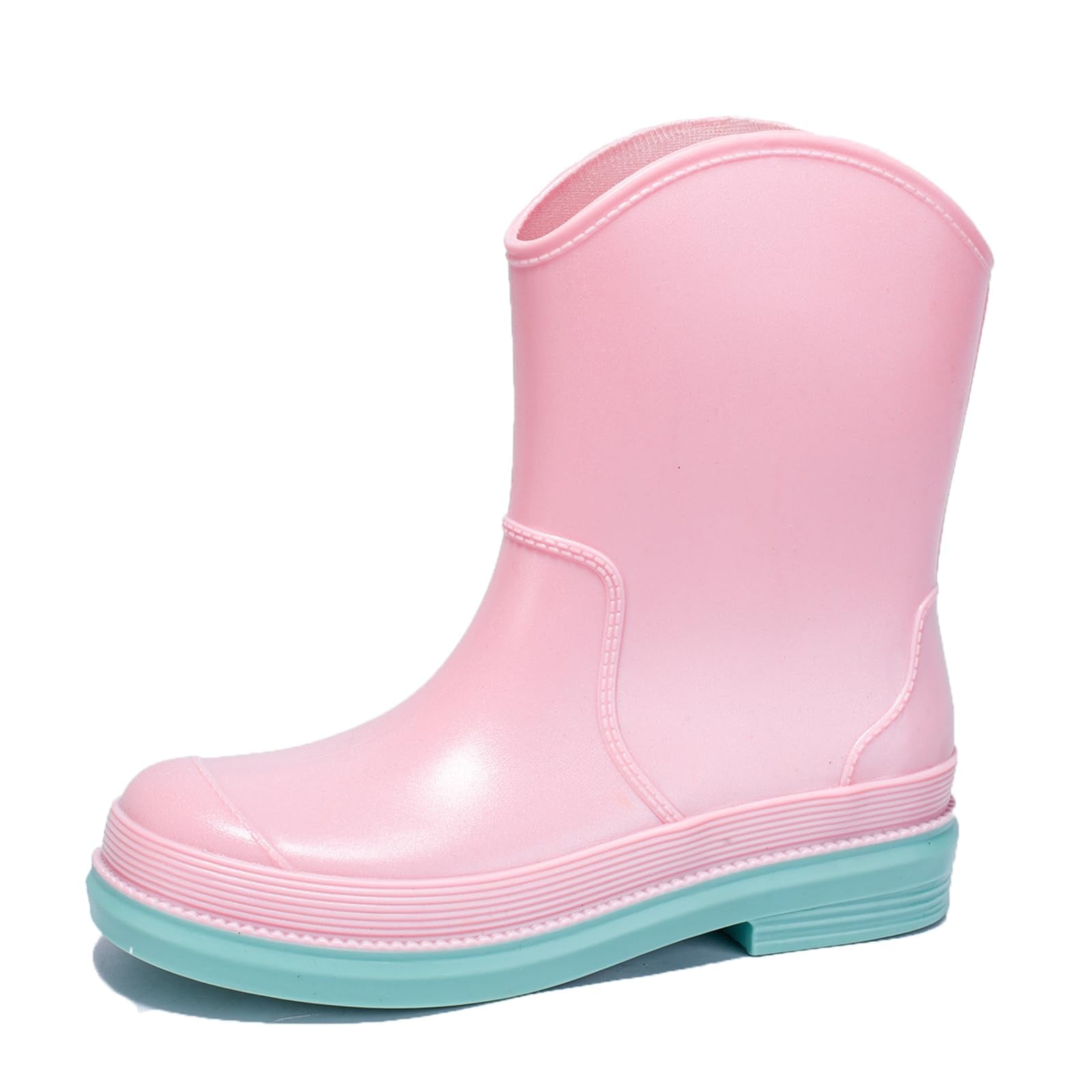 AUXDIQ Rain Shoes Women Mid-calf Boots Waterproof Rain Boots Outdoor Garden Shoes
