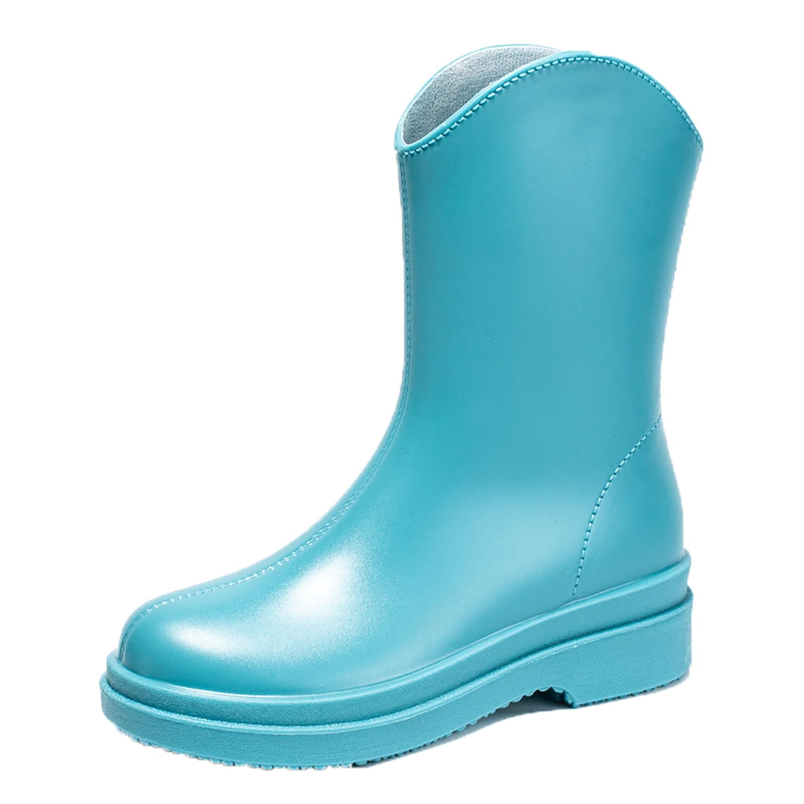 AUXDIQ Rain Shoes Women Mid-calf Boots Waterproof Rain Boots Outdoor Garden Shoes