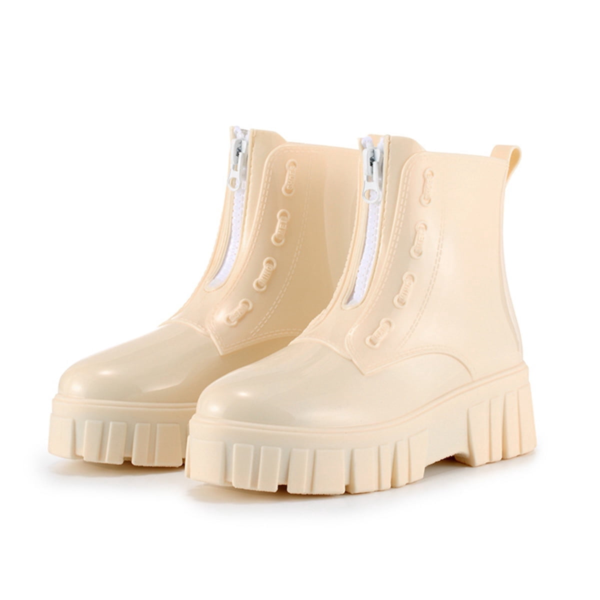 AUXDIQ Rain Shoes Women Mid-calf Boots Waterproof Rain Boots Outdoor Garden Shoes