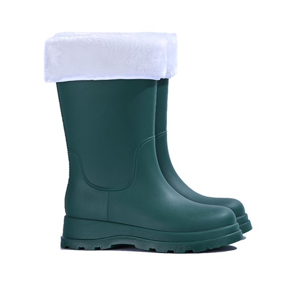 AUXDIQ Rain Boots Women Mid-calf Waterproof Rain Shoes Outdoor Garden Shoes