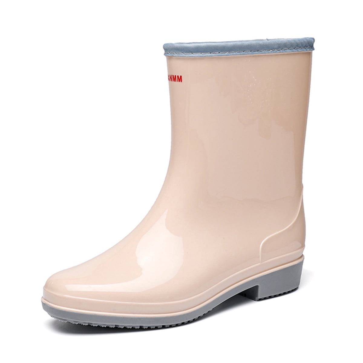 AUXDIQ Rain Shoes Women Mid-calf Boots Waterproof Rain Boots Outdoor Garden Shoes