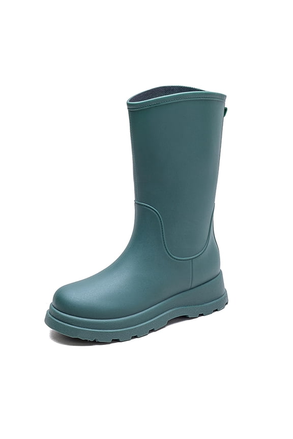 Wellington Boots Women Mid-calf Wellies Waterproof Rain Boots Outdoor Garden Shoes