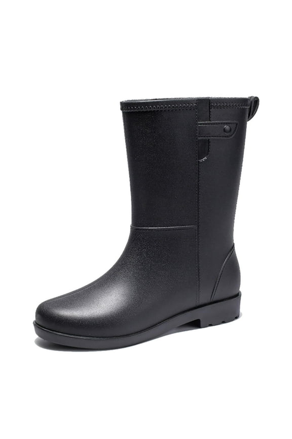 Wellington Boots Women Mid-calf Wellies Waterproof Rain Boots Outdoor Garden Shoes
