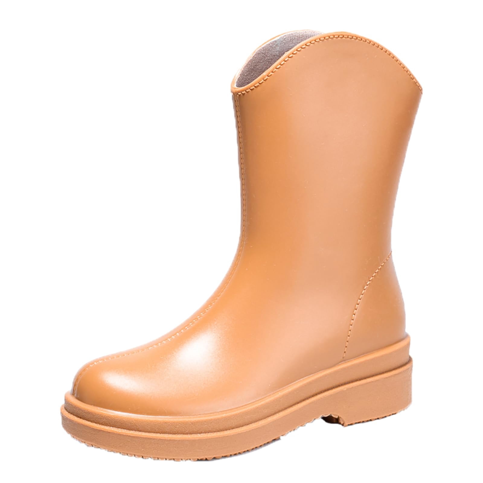 AUXDIQ Rain Shoes Women Mid-calf Boots Waterproof Rain Boots Outdoor Garden Shoes