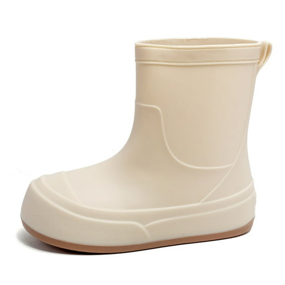 AUXDIQ Wellington Boots Women Mid-calf Wellies Waterproof Rain Boots Outdoor Garden Shoes