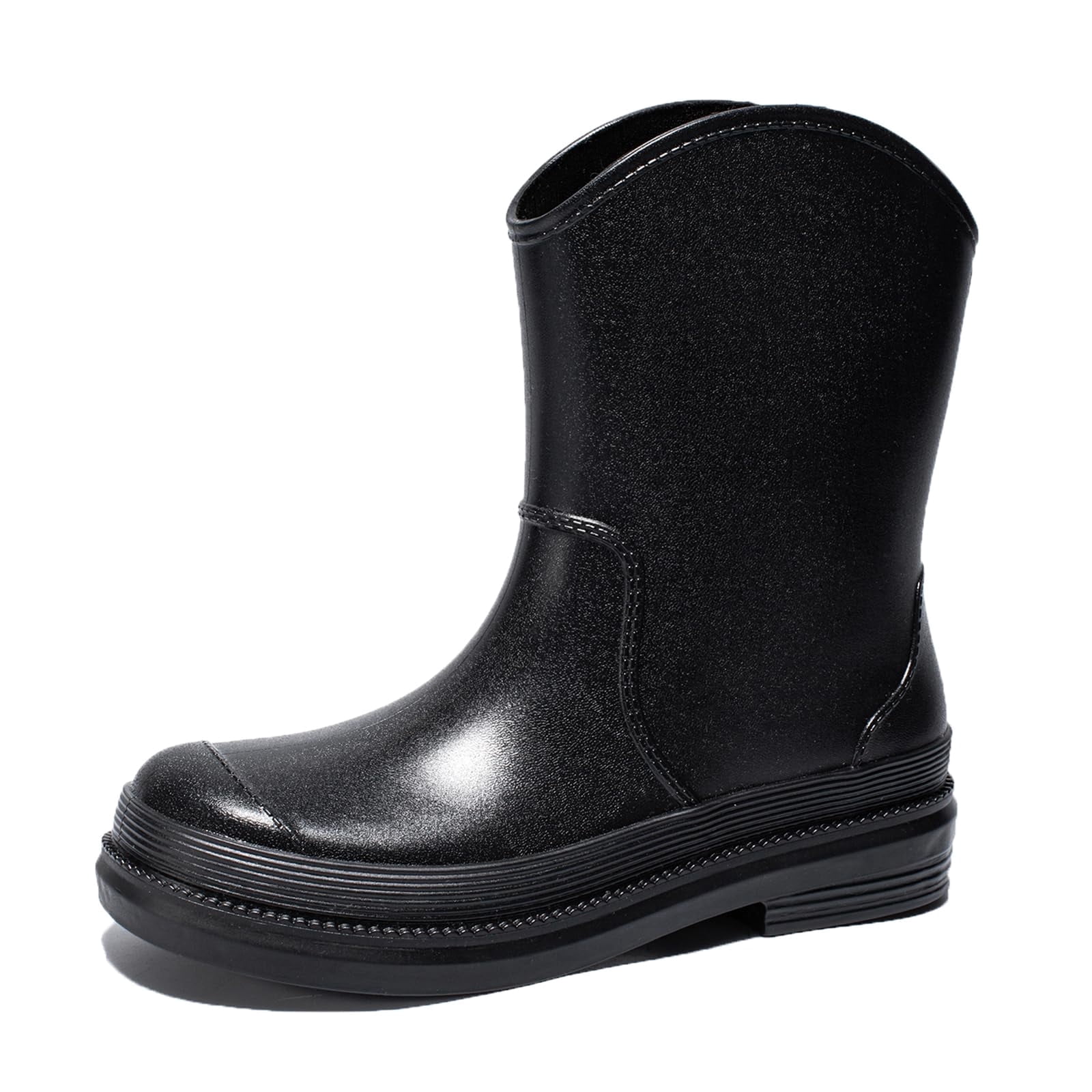 AUXDIQ Rain Shoes Women Mid-calf Boots Waterproof Rain Boots Outdoor Garden Shoes