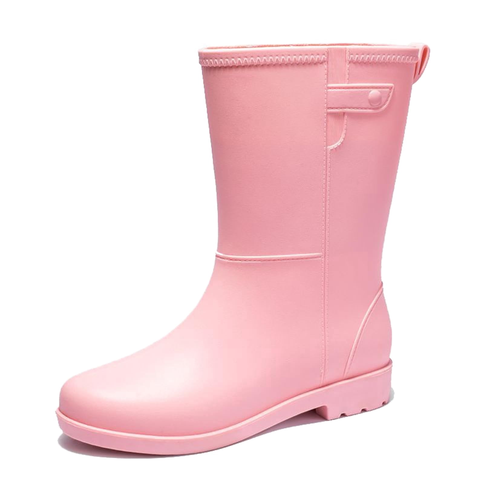 AUXDIQ Rain Shoes Women Mid-calf Boots Waterproof Rain Boots Outdoor Garden Shoes