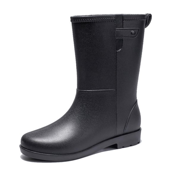 AUXDIQ Rain Shoes Women Mid-calf Boots Waterproof Rain Boots Outdoor Garden Shoes