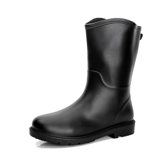 AUXDIQ Wellington Boots Women Mid-calf Wellies Waterproof Rain Boots Outdoor Garden Shoes