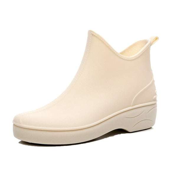 AUXDIQ Rain Boots Women Short Ankle Waterproof Rain Shoes Outdoor Garden Shoes