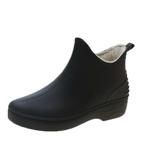 AUXDIQ Rain Boots Women Short Ankle Waterproof Rain Shoes Outdoor Garden Shoes