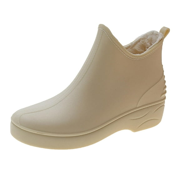 AUXDIQ Rain Boots Women Short Ankle Waterproof Rain Shoes Outdoor Garden Shoes