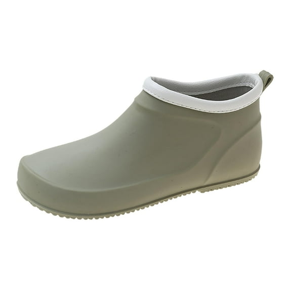 AUXDIQ Rain Boots Women Short Ankle Waterproof Rain Shoes Outdoor Garden Shoes