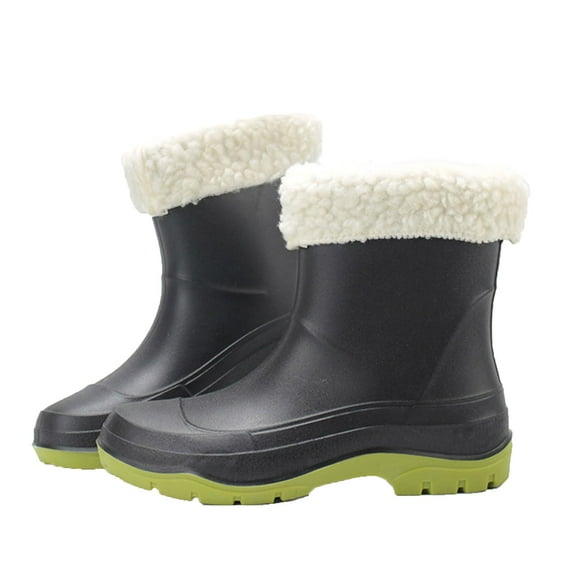 AUXDIQ Rain Boots Women Short Ankle Waterproof Rain Shoes Outdoor Garden Shoes