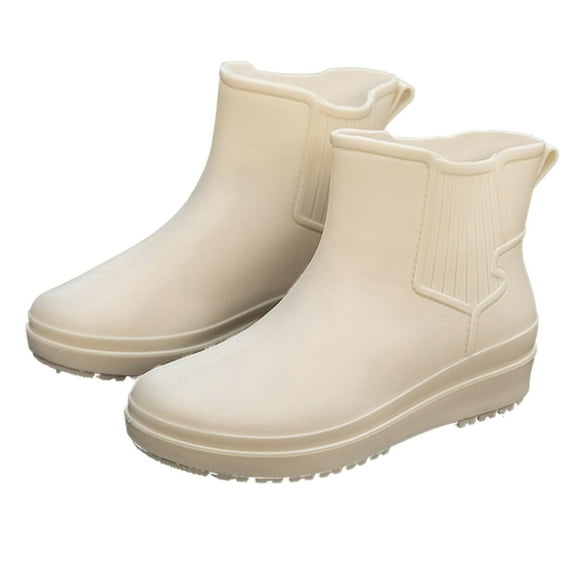 AUXDIQ Rain Boots Women Short Ankle Waterproof Rain Shoes Outdoor Garden Shoes